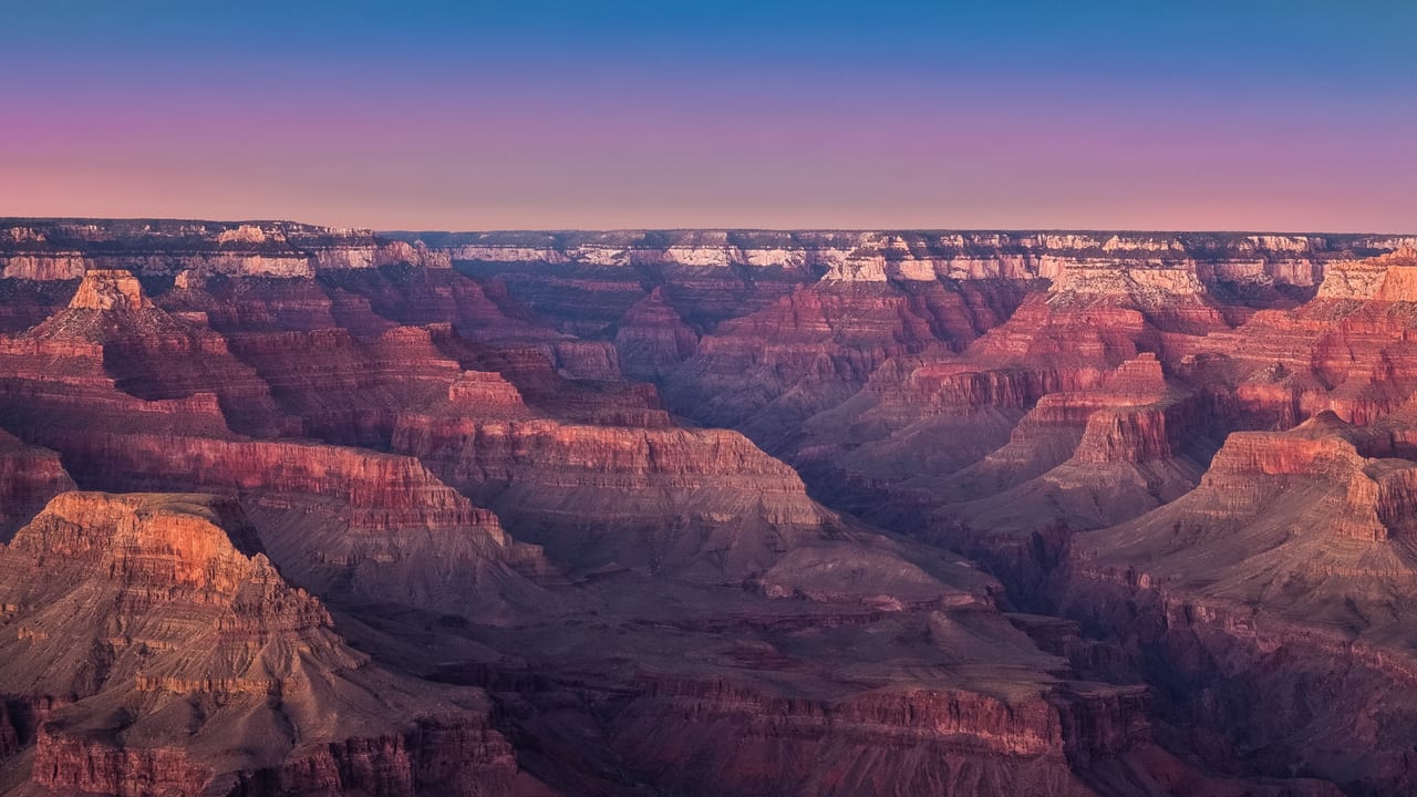 The Grand Canyon at sunset, Arizona